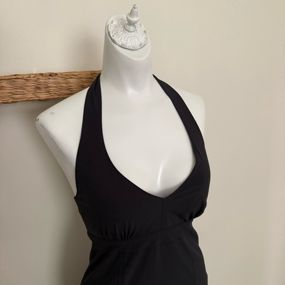 Athleta Womens Black Stretch Athleisure Dress Mini Length Long Sleeve Size S - Picture 4 of 11